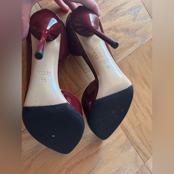 Gucci Amara wine red patent heel. Size 39. - Picture 5 of 7